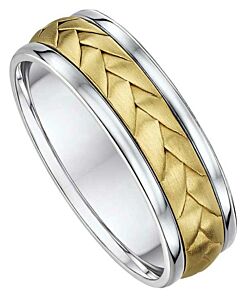 7mm Two Tone Gold Wedding Ring | 786A02G 1808